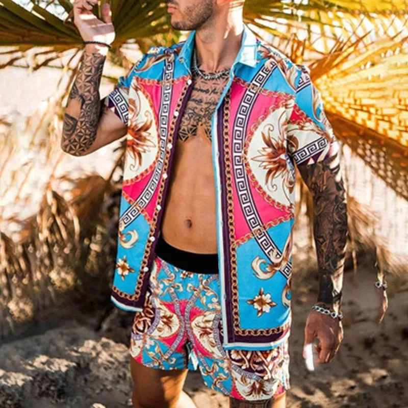 men's fashion beach print short casual men clothing two piece cool summer wear quick-drying short set
men's fashion beach print short casual men clothing two piece cool summer wear quick-drying short set