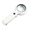 High Quality Optical Lens 20x Folding Handheld Desktop Magnifier 6 LED Magnifying Glasses Lamp