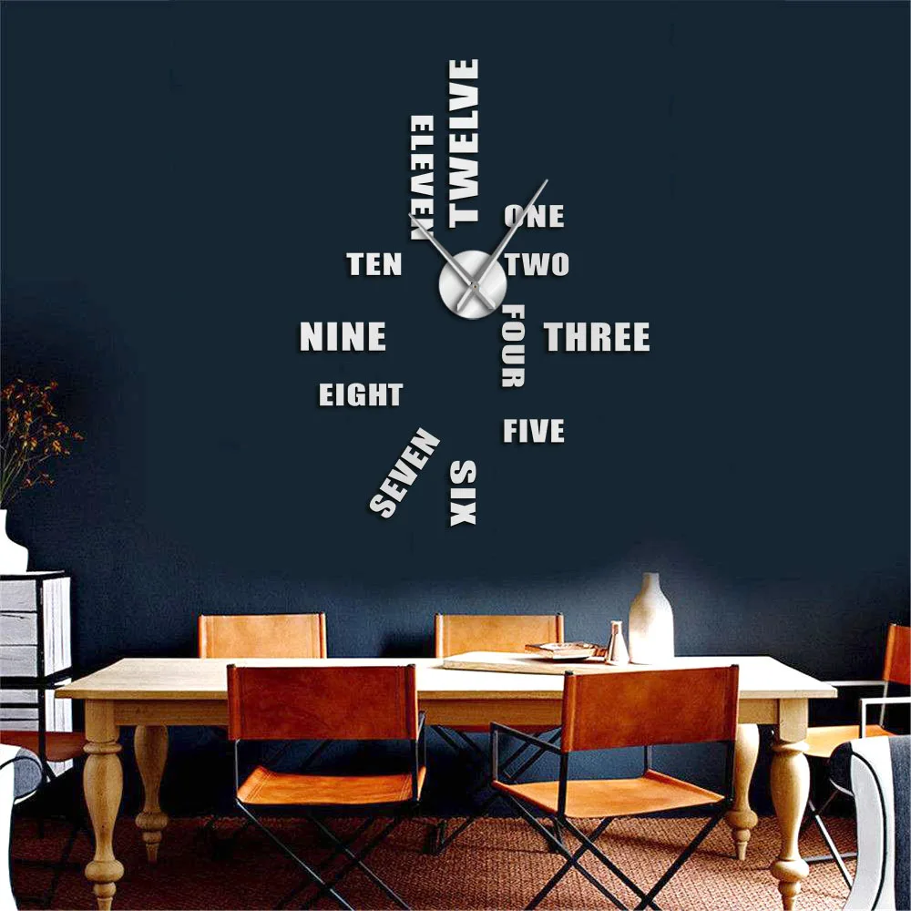 Amazon Alphabet Silent Acrylic Large Decorative DIY Wall Clock Modern Design Living Room Home Decoration Wall Watch Stickers
Amazon Alphabet Silent Acrylic Large Decorative DIY Wall Clock Modern Design Living Room Home Decoration Wall Watch Stickers