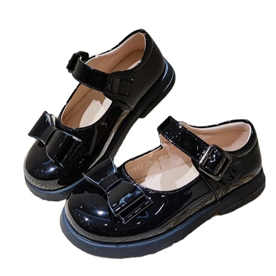 2021 spring girls small leather shoes bow solid color shoes children girls leather shoes, Black
2021 spring girls small leather shoes bow solid color shoes children girls leather shoes, Black