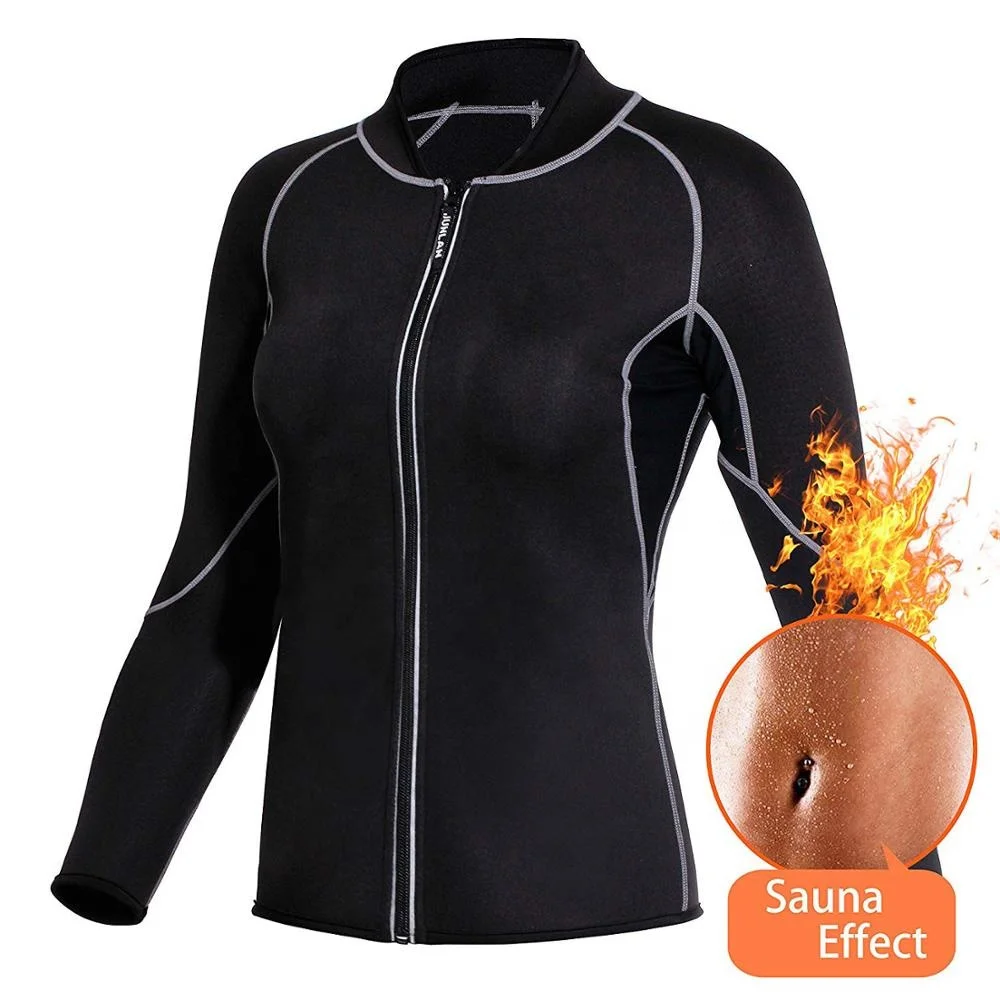 hot sale Zipper Sauna Weight Loss Training long sleeve neoprene jacket for adult, Black
hot sale Zipper Sauna Weight Loss Training long sleeve neoprene jacket for adult, Black