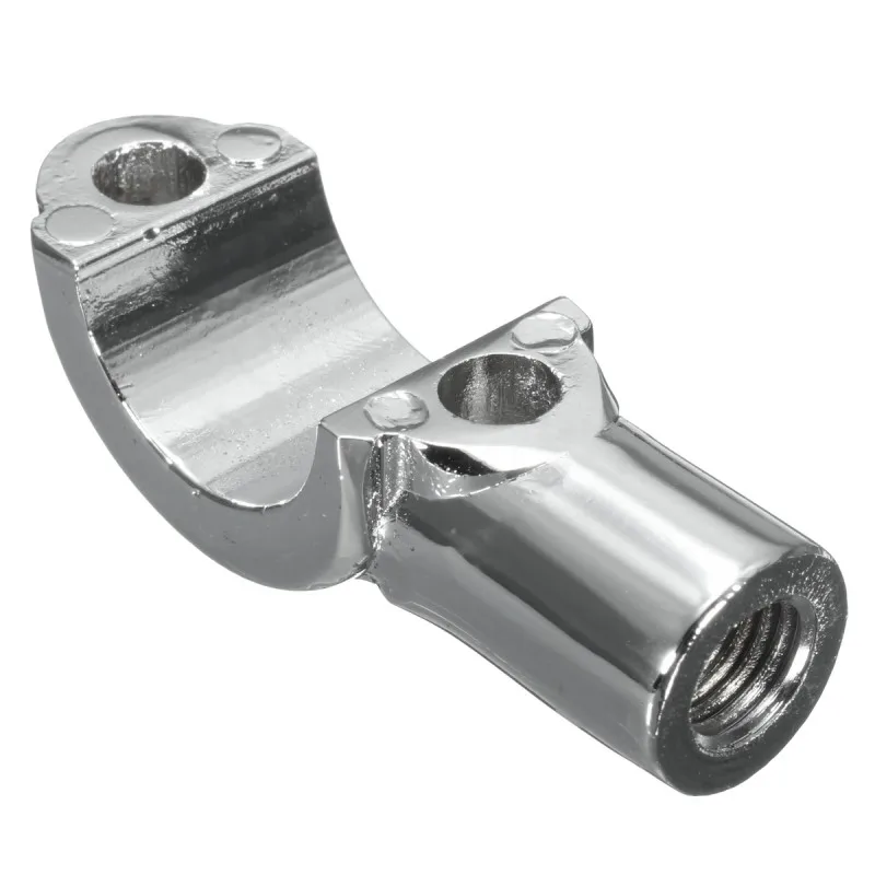 De aleación de aluminio de la placa de cromo motocicleta Universal M10 cilindro maestro espejo soporte de montaje soporte titular de la