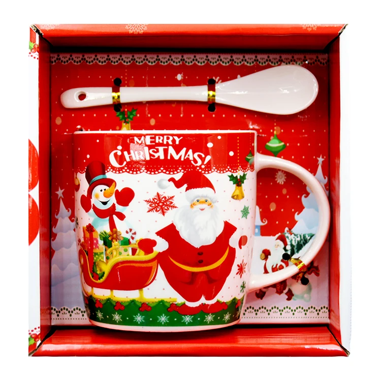print decal ceramic mug christmas gift porcelain coffee mug