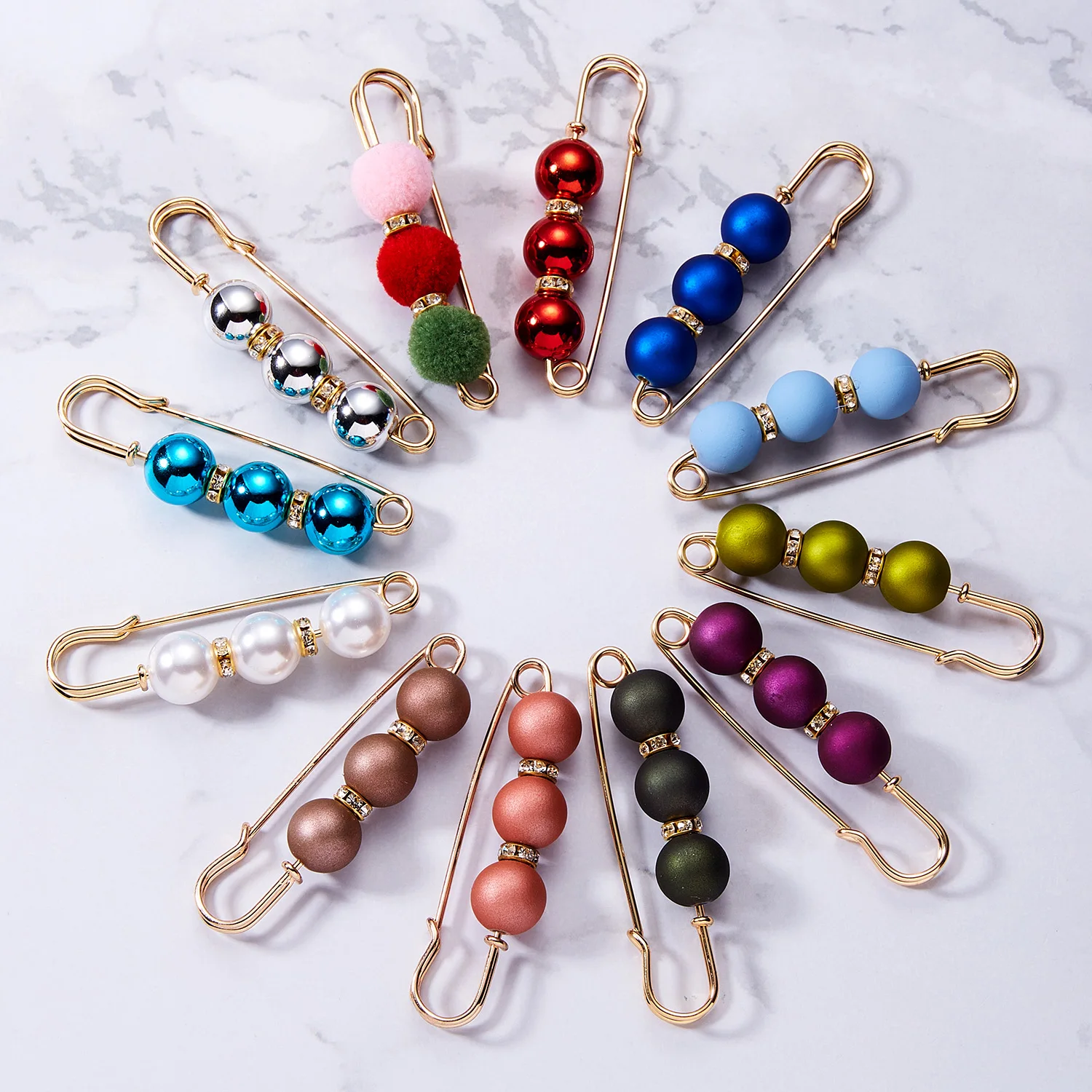 Colorful round beads pearl flower design women brooches luxury rhinestone crystal brooch pin for women lady girls gift, As shown in picture
Colorful round beads pearl flower design women brooches luxury rhinestone crystal brooch pin for women lady girls gift, As shown in picture