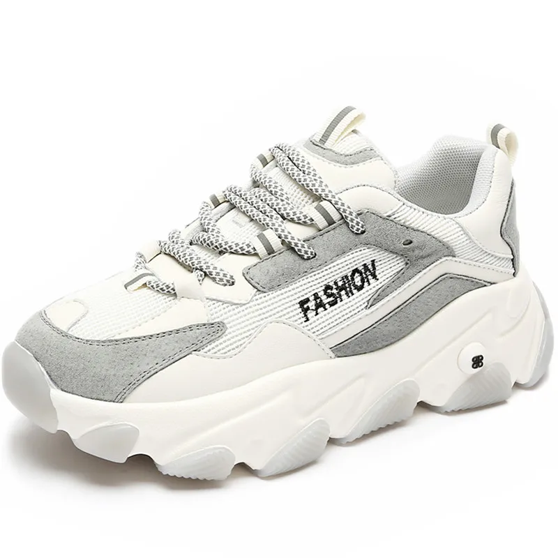 2020 Spring New Style Cowhide + Pigskin + Mesh Female Fashion Platform Sneakers Women Chunky Shoes Trainer Lady Footwear
2020 Spring New Style Cowhide + Pigskin + Mesh Female Fashion Platform Sneakers Women Chunky Shoes Trainer Lady Footwear
