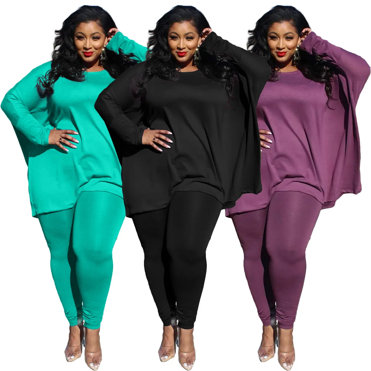 Plus Size Women Set Plus Size Women Casual Fashion Solid Color Loose Long Sleeve Two-piece Suit Womens Jogger Sets 5XL RS00910
Plus Size Women Set Plus Size Women Casual Fashion Solid Color Loose Long Sleeve Two-piece Suit Womens Jogger Sets 5XL RS00910