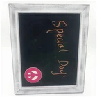 Rustic white Hanging or Freestanding Magnetic Chalkboard Sign