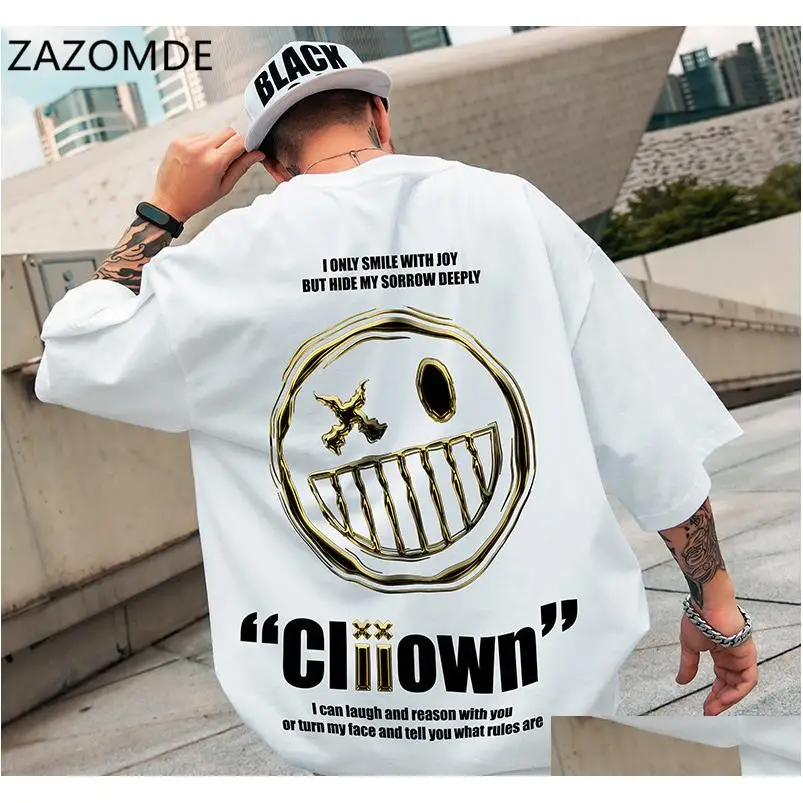 Zazomde Summer T Shirt Men Japanese Harajuku Tops Streetwear Funny Smiley Casual Short Sleeve Oversized Tops Tshirts Males
Zazomde Summer T Shirt Men Japanese Harajuku Tops Streetwear Funny Smiley Casual Short Sleeve Oversized Tops Tshirts Males