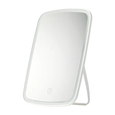 Led Touch Screen makeup mirror with light fill light desktop Cosmetics Bathroom with folding mirror, White
Led Touch Screen makeup mirror with light fill light desktop Cosmetics Bathroom with folding mirror, White