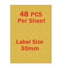 Jetland Chinese factory a4 die cut label round 30mm kraft paper labels sticker custom labels for Supermarket