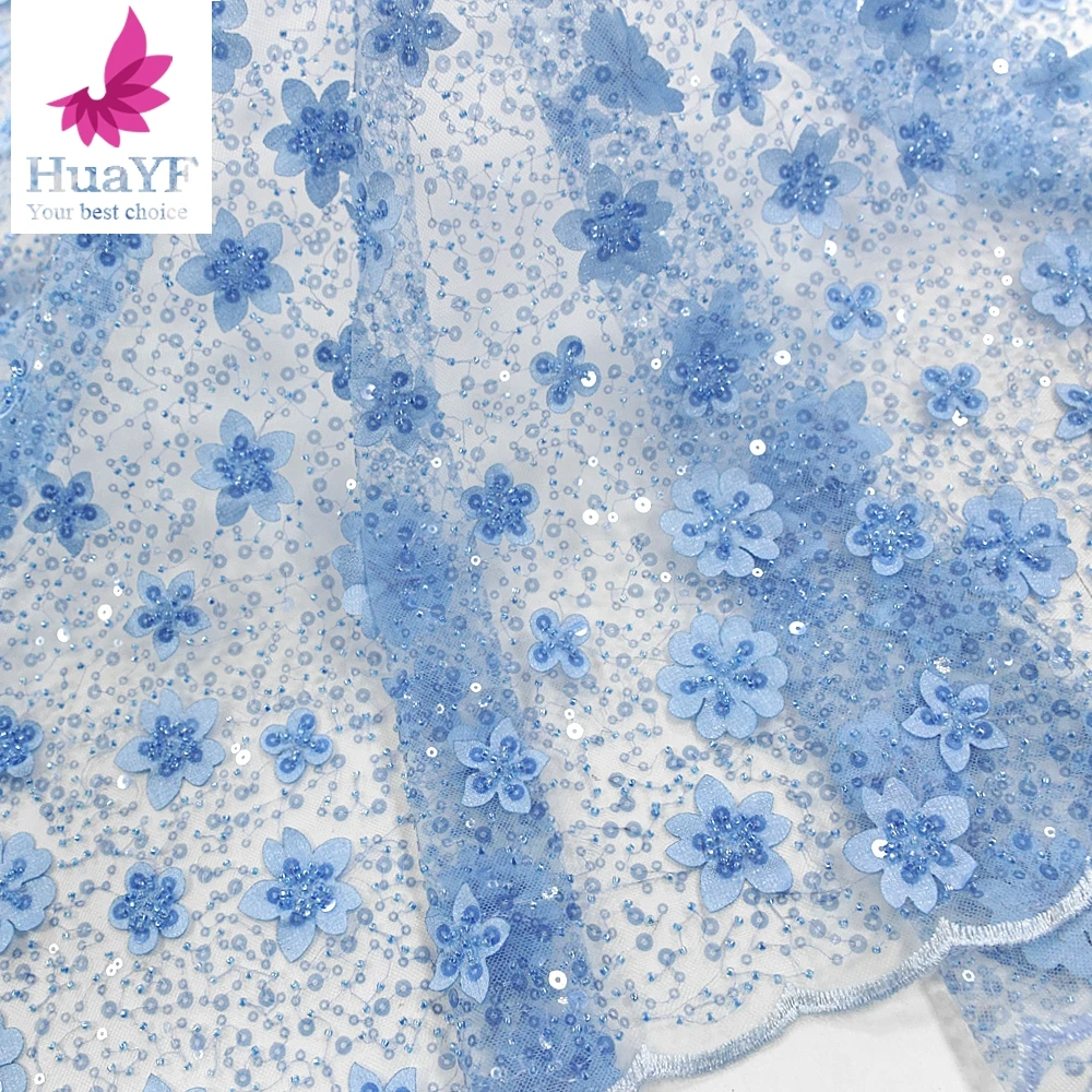 High quality new sky blue applique flower beaded laces fabric with sequins for wedding bridal laces HY1312, As pic show
High quality new sky blue applique flower beaded laces fabric with sequins for wedding bridal laces HY1312, As pic show