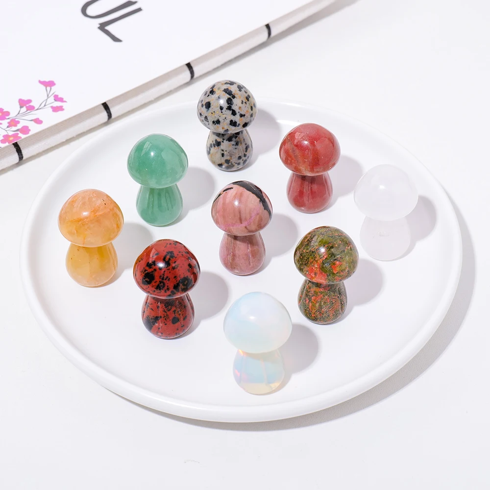 1.5 inch Natural Quartz Carving Ornament Reiki Crystal Mushroom Handicraft Diy Jewelry Gift Health Decoration
1.5 inch Natural Quartz Carving Ornament Reiki Crystal Mushroom Handicraft Diy Jewelry Gift Health Decoration