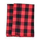 Hot selling 100% Cotton yarn-dyed red black check tea dish towel