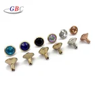 Hot sale metal rhinestone button rivet for leather garment shoe and bag