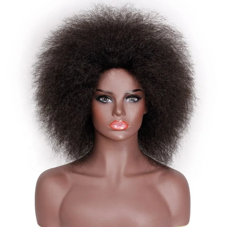 Hot Selling Short Black Afro Puff Kinky Curly Synthetic Hair Wigs For Black Women Kinky Curly Machine Made Synthetic Hair Wig
Hot Selling Short Black Afro Puff Kinky Curly Synthetic Hair Wigs For Black Women Kinky Curly Machine Made Synthetic Hair Wig
