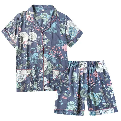 wholesale summer Ladies thin cotton silk printed pajamas rayon short sleeve shorts set
wholesale summer Ladies thin cotton silk printed pajamas rayon short sleeve shorts set