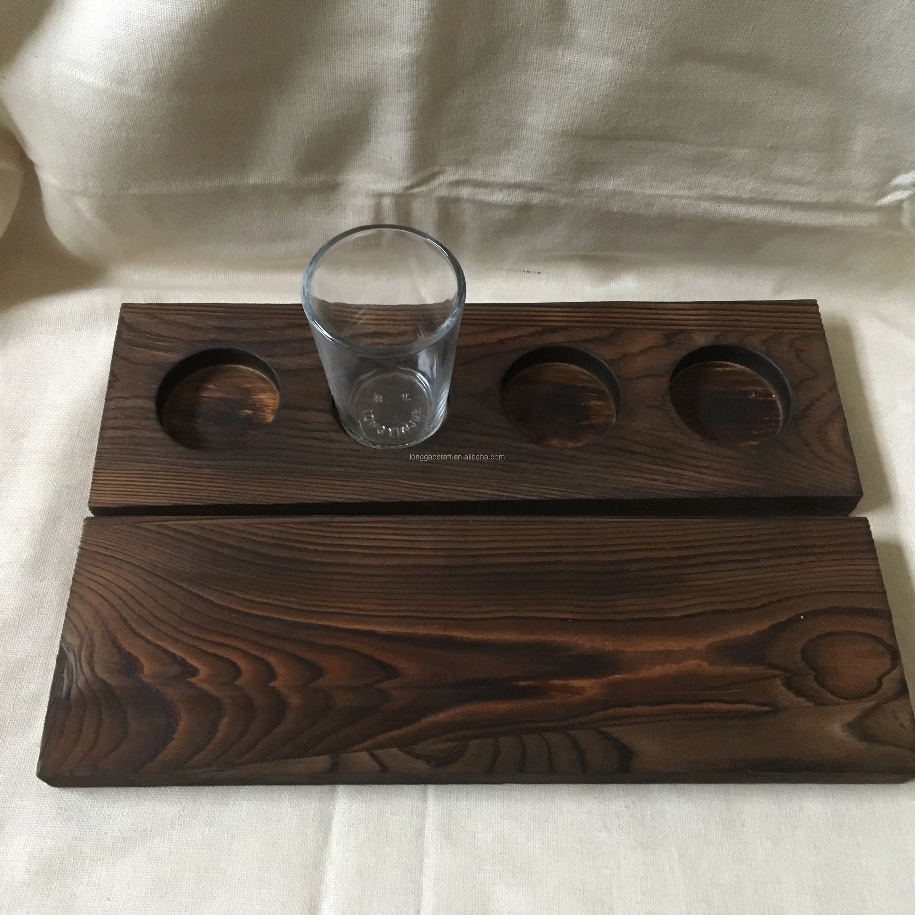 wooden cup tray