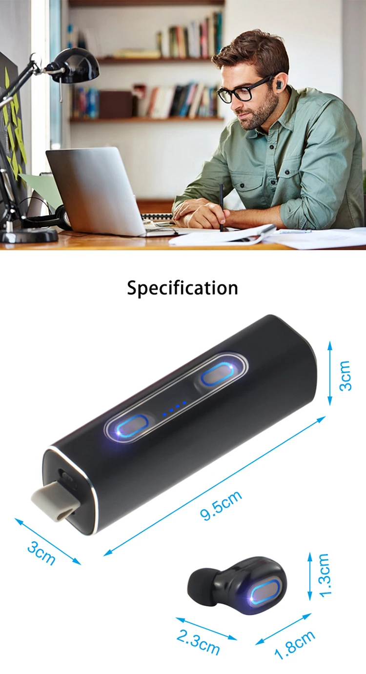 ture wireless portable music bluetooths earphone - ANKUX.COM