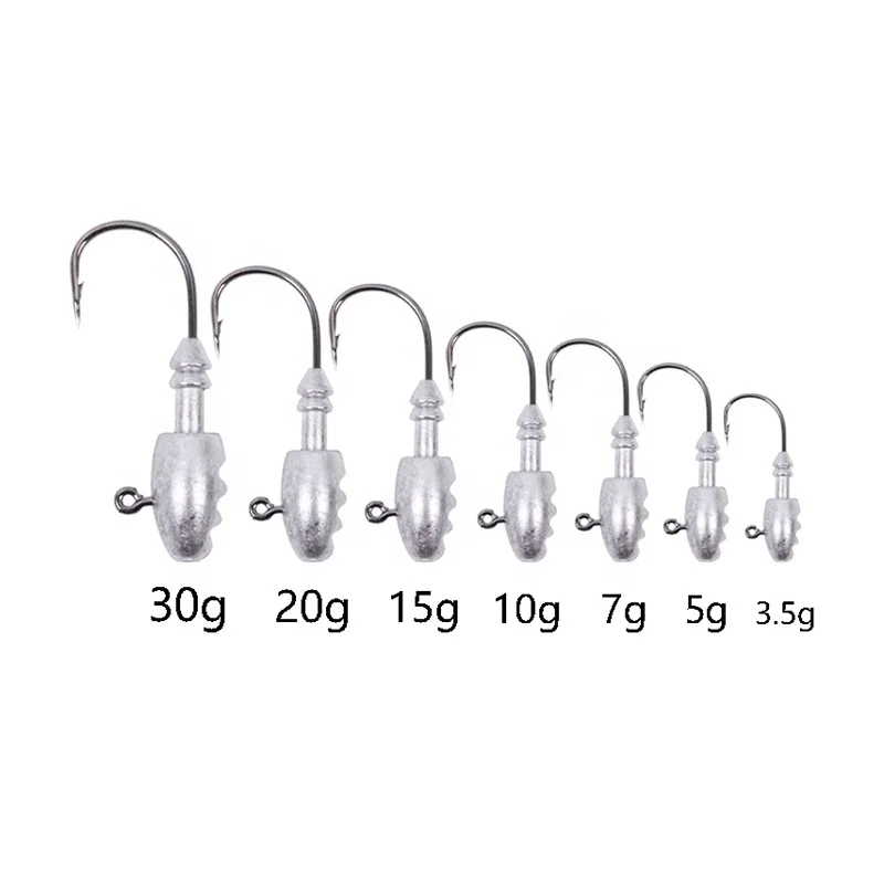 OEM and on stocks lead hook for soft bait root fishing hook 9147 right angle single circle jig hook, Silver
OEM and on stocks lead hook for soft bait root fishing hook 9147 right angle single circle jig hook, Silver