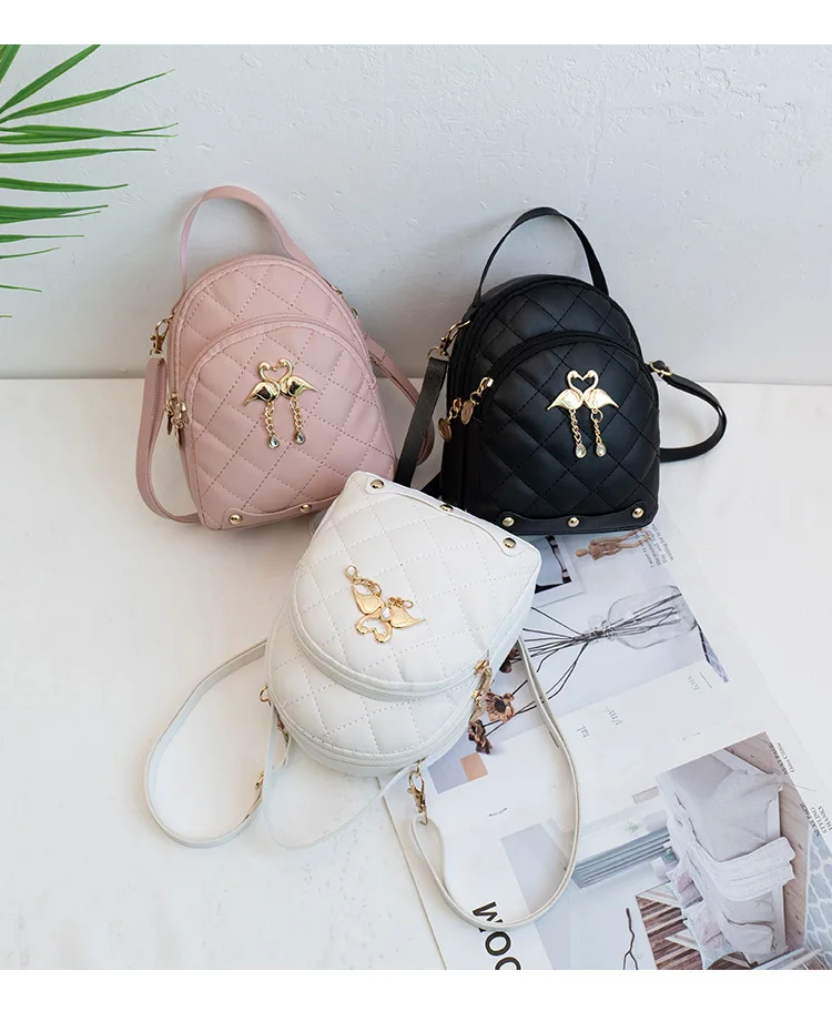 Stylish Leather Embroidered Mini Backpack New Fashion Outdoor Backpack Student Schoolbag 
Stylish Leather Embroidered Mini Backpack New Fashion Outdoor Backpack Student Schoolbag