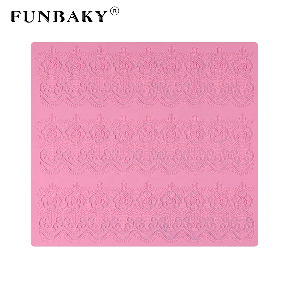 FUNBAKY Fondant Cake Decorating Lace Mat Flower Embossing Silicone Mold Lace Pattern Baking Tools Chocolate Chips, Customized color
FUNBAKY Fondant Cake Decorating Lace Mat Flower Embossing Silicone Mold Lace Pattern Baking Tools Chocolate Chips, Customized color