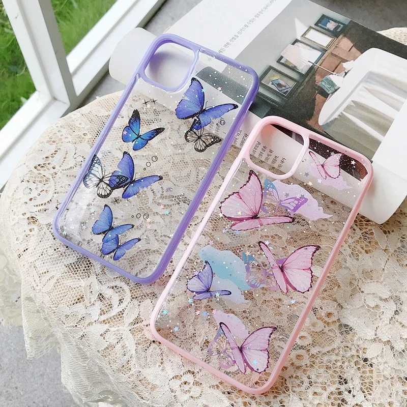 3D Butterfly Laser Bumper Phone Case For iphone 12 Mini 11 Pro Max 12Pro 7 8 Plus X XS XR Transparent Clear Silicone Soft Cover
3D Butterfly Laser Bumper Phone Case For iphone 12 Mini 11 Pro Max 12Pro 7 8 Plus X XS XR Transparent Clear Silicone Soft Cover