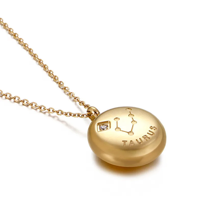 OEM colares bisuteria dainty women gold zodiac pendant design jewelry stainless steel necklace
OEM colares bisuteria dainty women gold zodiac pendant design jewelry stainless steel necklace