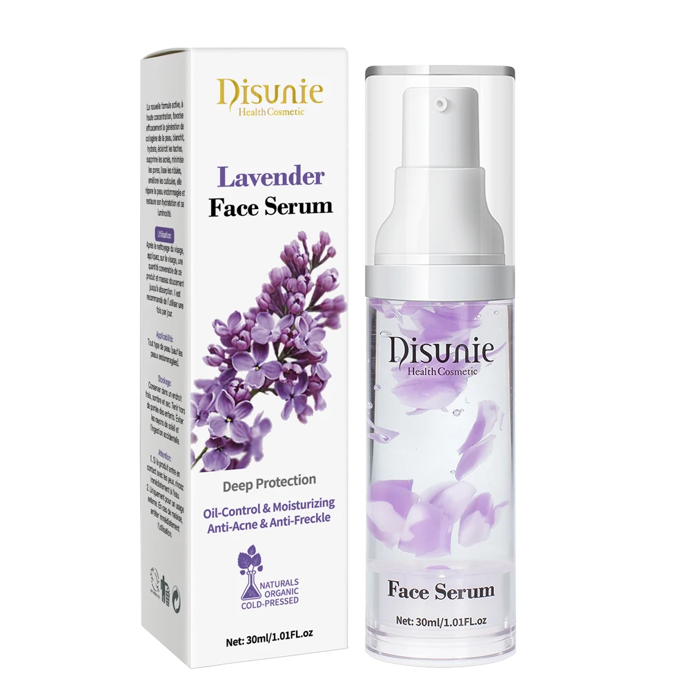 Skincare Serum Lavender Extract Brightening Skin Moisturizing Natural Lavender Face Serum Private Label
Skincare Serum Lavender Extract Brightening Skin Moisturizing Natural Lavender Face Serum Private Label