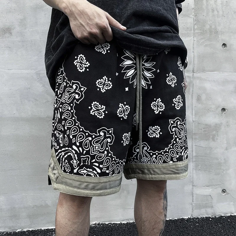 OEM Shorts Long Drawstring drop shipping stock hit pop men paisley bandana print floral short
OEM Shorts Long Drawstring drop shipping stock hit pop men paisley bandana print floral short