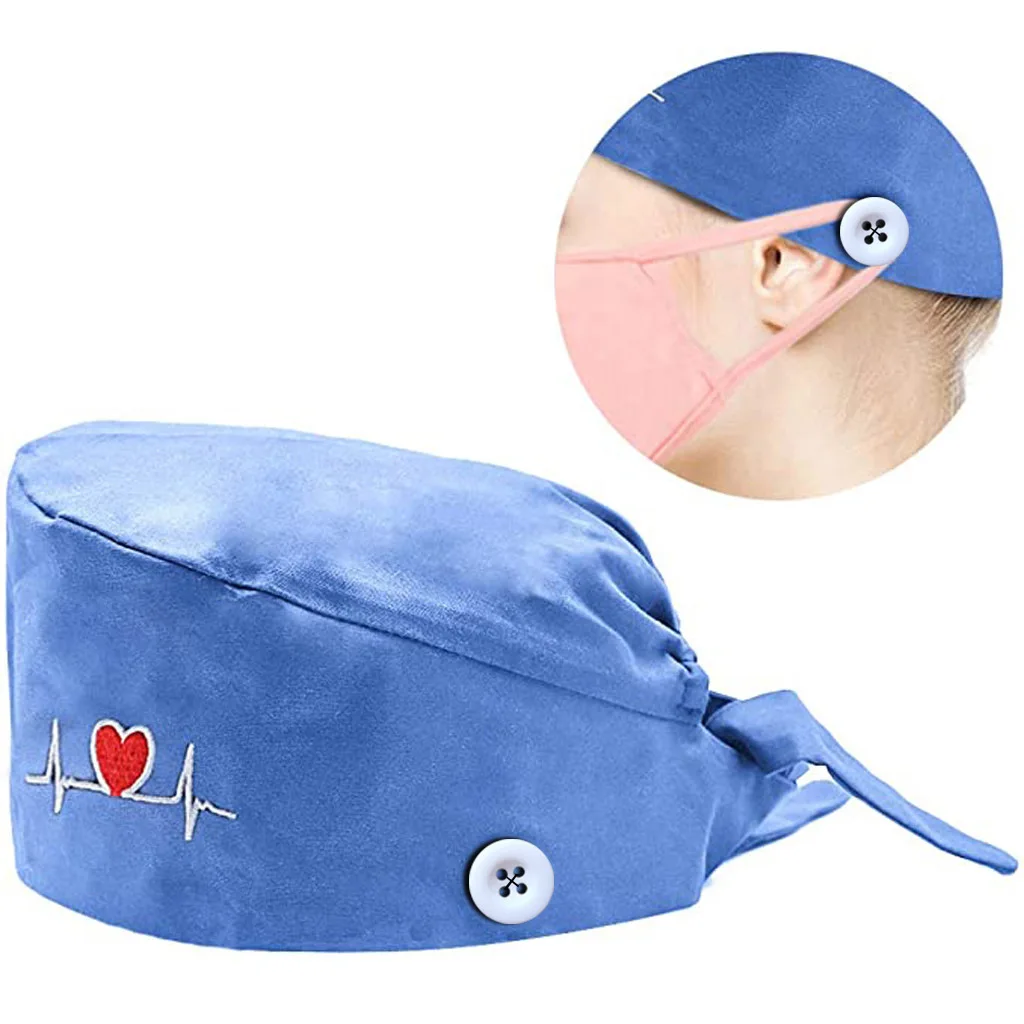 Cotton plus buckle ECG embroidery cross-border Printed Scrub Hat doctor nurse hat african print scrub hat
Cotton plus buckle ECG embroidery cross-border Printed Scrub Hat doctor nurse hat african print scrub hat