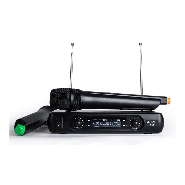 J.I.Y V2 Digital Customized From Manufacture Dual Channel Wireless Mic Microphone Transmitter System, Black
J.I.Y V2 Digital Customized From Manufacture Dual Channel Wireless Mic Microphone Transmitter System, Black