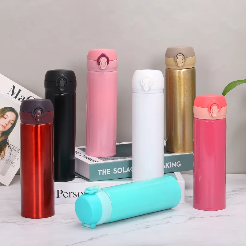Promotional portable customized double wall 304 stainless steel bounce lid water bottle tumbler thermos vacuum flask, Available colors or custom colors
Promotional portable customized double wall 304 stainless steel bounce lid water bottle tumbler thermos vacuum flask, Available colors or custom colors