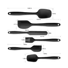 6 Piece Heat Resistant Silicone Spatula Set - Non-Stick - Kitchen Utensils Set for Cooking, Baking and Mixing with color box