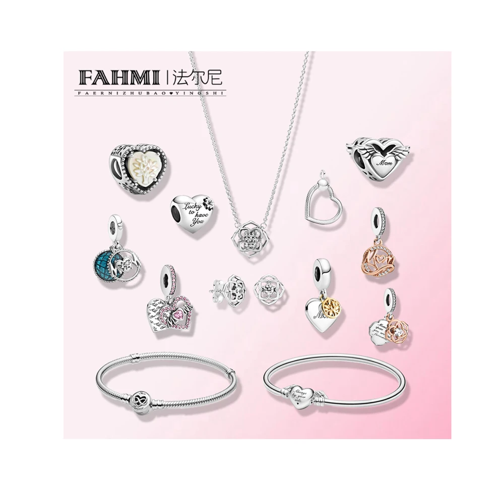 New Fahmi925 Sterling Silver Original High Quality Charm Bracelet Bead Mother's Day Gift Free Delivery piercing jewelry
New Fahmi925 Sterling Silver Original High Quality Charm Bracelet Bead Mother's Day Gift Free Delivery piercing jewelry