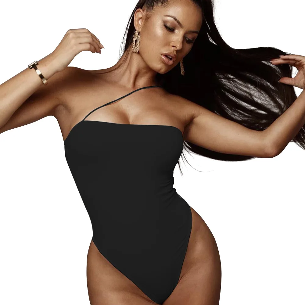 Black lingerie Cotton One shoulder Mujer Bodysuits for Women, Customized color
Black lingerie Cotton One shoulder Mujer Bodysuits for Women, Customized color