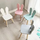 Kids Funiture Wood chair for kids bunny shape Beech wood kindergarten chair children Nursery room chairs