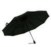 Top Quality Auto Umbrella 3 Fold Umbrellas Logo Print Big Black Automatically Umbrella For Men