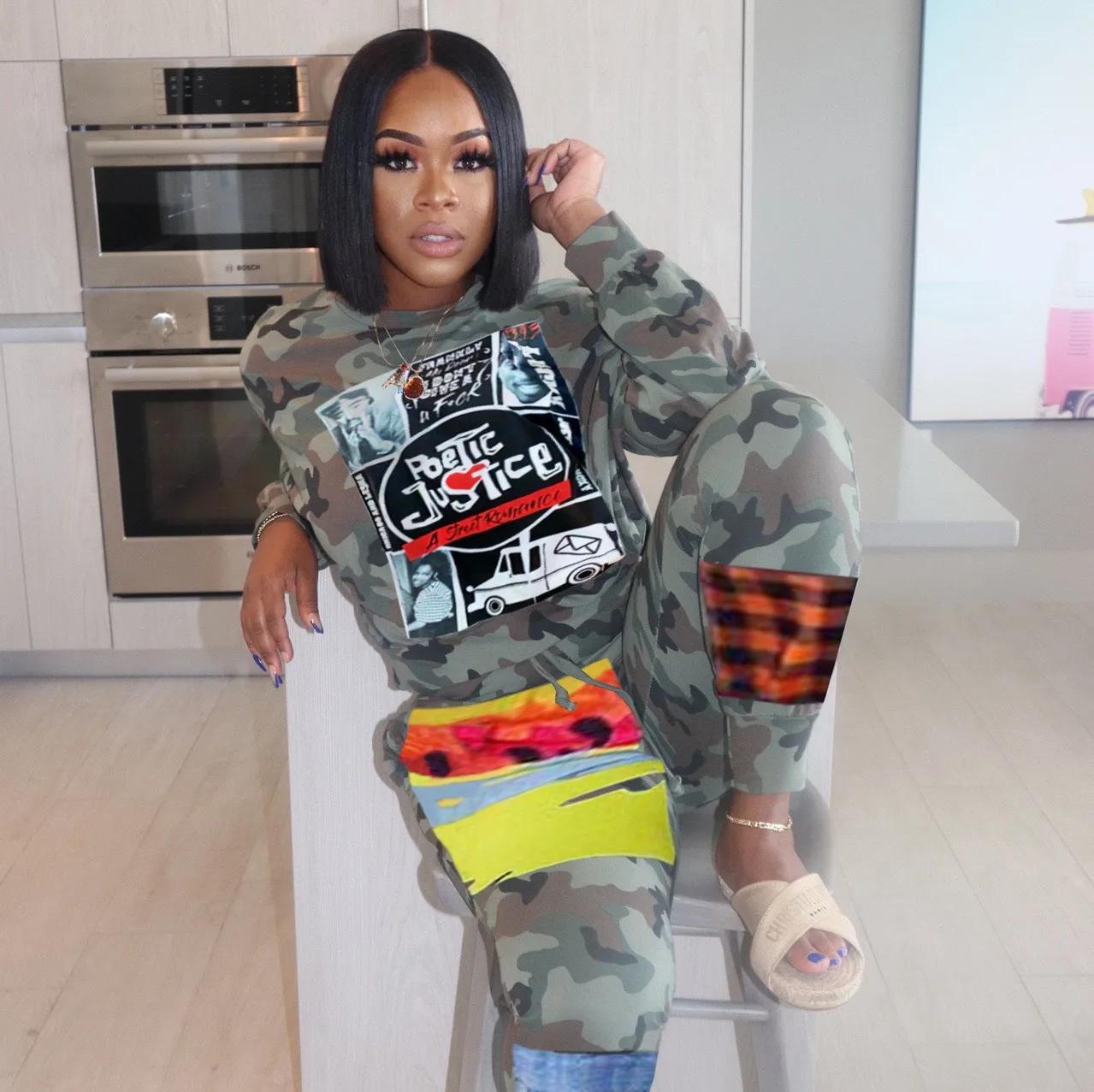 s0079a 2020 women 2 pieces 3color sports suit two-piece Outdoor fitness Camouflage fashion print personality two-piece
s0079a 2020 women 2 pieces 3color sports suit two-piece Outdoor fitness Camouflage fashion print personality two-piece