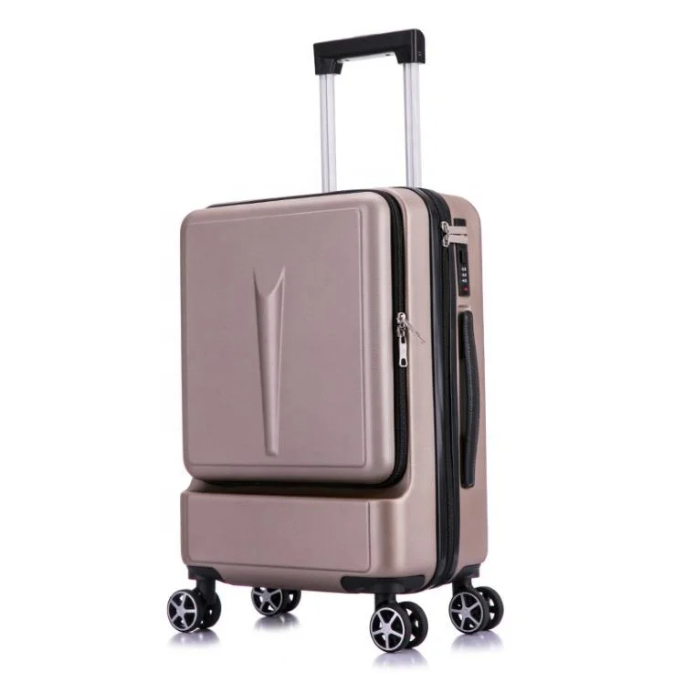 Front Laptop Design Luggage Cabin Trolley Luggage Abs Pc Suitcase With Front Pocket
Front Laptop Design Luggage Cabin Trolley Luggage Abs Pc Suitcase With Front Pocket
