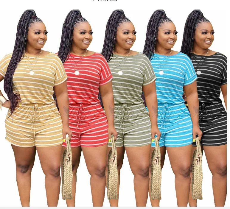 Stripe Printed Plus Size Jumpsuits Women 2021 Plus Size One Piece Jumpsuit Shorts, Customized color
Stripe Printed Plus Size Jumpsuits Women 2021 Plus Size One Piece Jumpsuit Shorts, Customized color