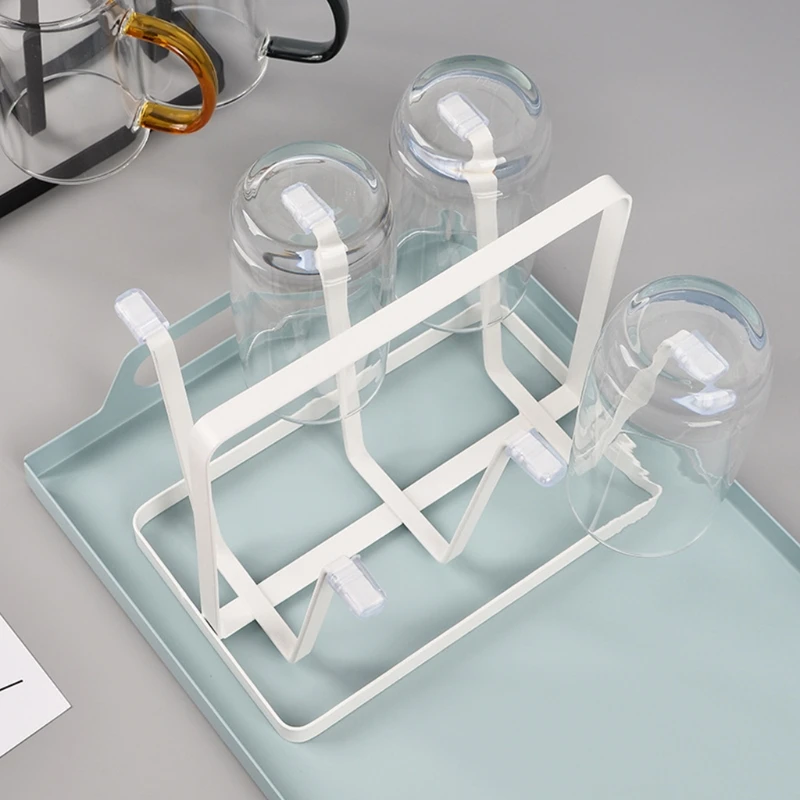 Cup Drying Rack Stand Beer Glasses Rack, 6 Cup Metal Drainer Holder Rack Non-Slip Mugs Cups Organizer, White or black
Cup Drying Rack Stand Beer Glasses Rack, 6 Cup Metal Drainer Holder Rack Non-Slip Mugs Cups Organizer, White or black