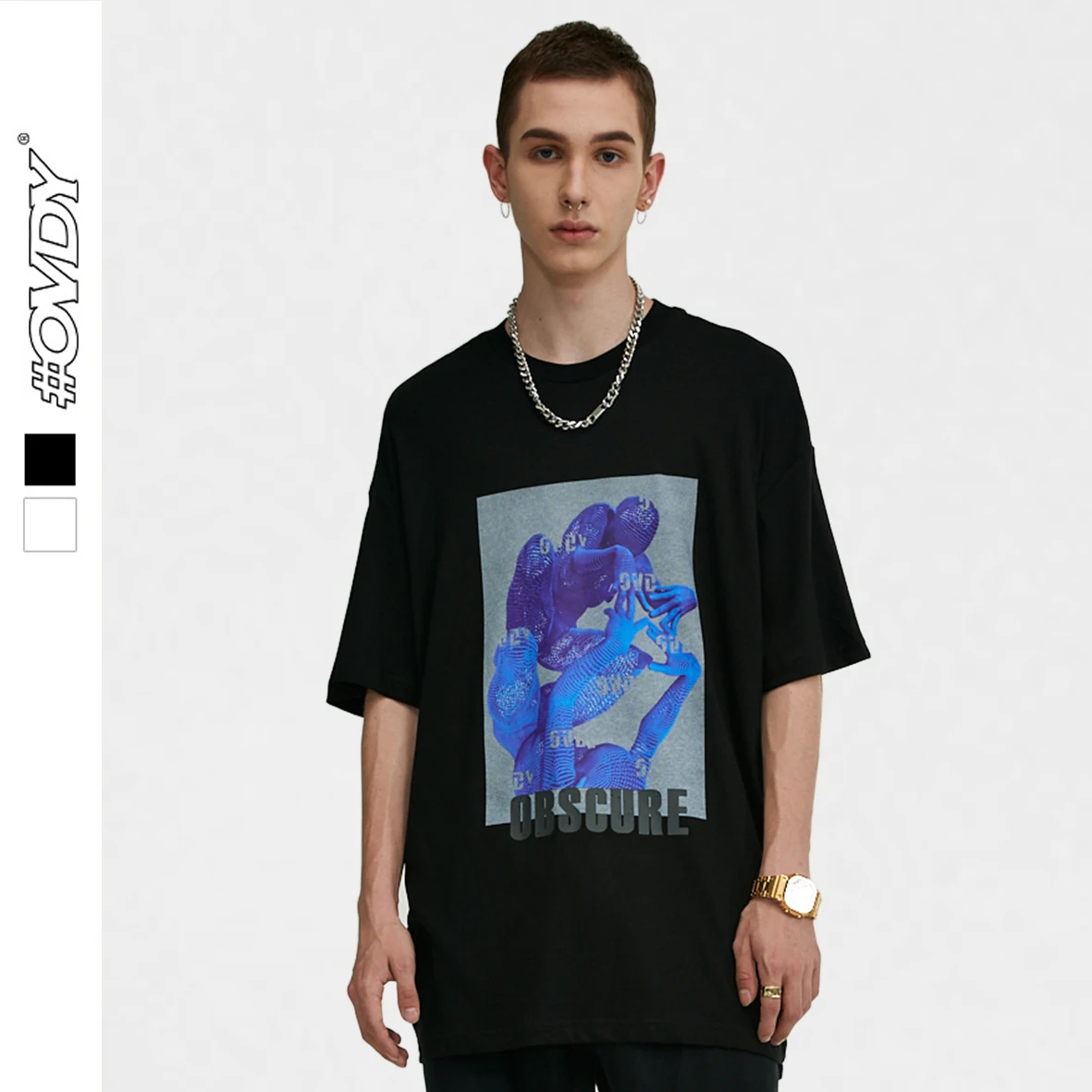 Spring Summer Hip-Hop Fashion High Quality 100%Cotton Black White Short Sleeve Oversized Spider-Man Screen Printing 190G Tshirt
Spring Summer Hip-Hop Fashion High Quality 100%Cotton Black White Short Sleeve Oversized Spider-Man Screen Printing 190G Tshirt