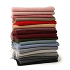 Multi Colors Solid Color Plain Nylon Scarf Shawl In Stock