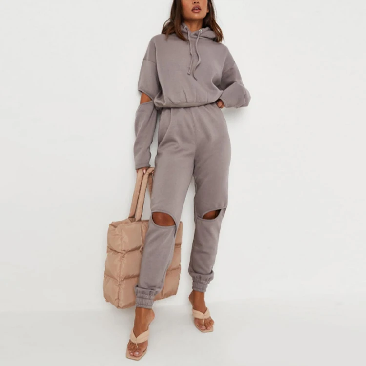 2024 women clothing designer hollow out 2 piece hoodie and pant sets custom hoodie set for women
2024 women clothing designer hollow out 2 piece hoodie and pant sets custom hoodie set for women