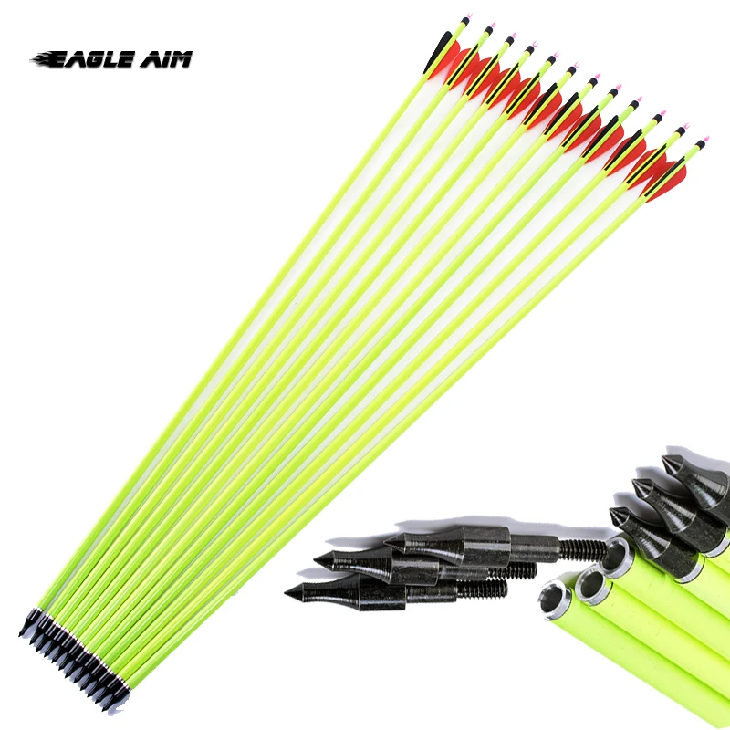 12Pcs 30 Inch Archery Yellow Carbon Arrow Shafts Replaceable Arrow Bolts For Hunting Archery
12Pcs 30 Inch Archery Yellow Carbon Arrow Shafts Replaceable Arrow Bolts For Hunting Archery
