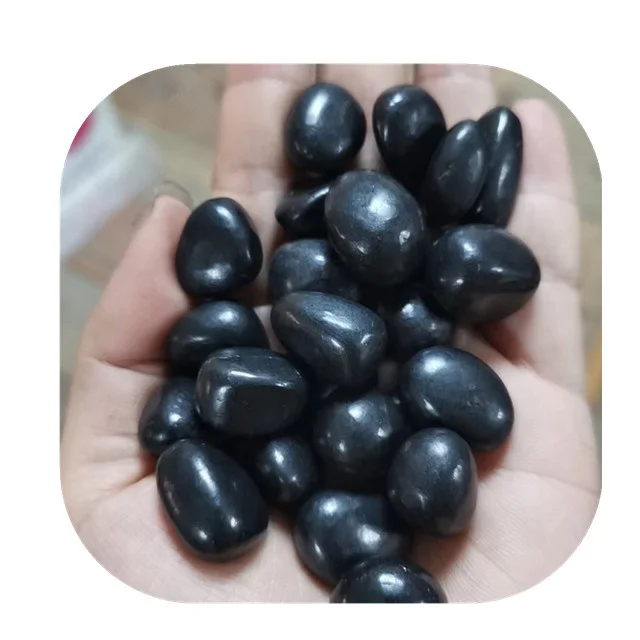 New arrivals 15-20mm Premium spiritual crystals gemstone natural black shungite tumbled stones for sale
New arrivals 15-20mm Premium spiritual crystals gemstone natural black shungite tumbled stones for sale