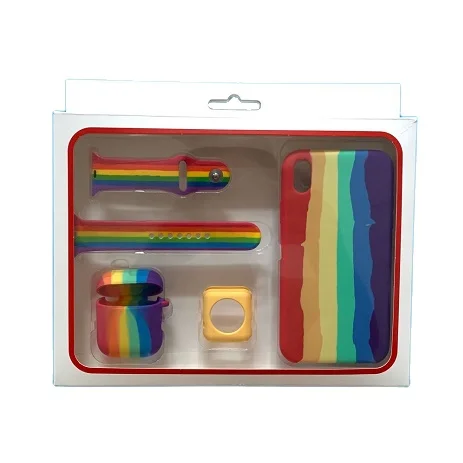 Colorful full sets Soft Silicone watch band+watch face case+phone case+earphone case
Colorful full sets Soft Silicone watch band+watch face case+phone case+earphone case