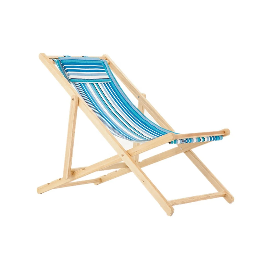Factory direct Outdoor popular hotsale Wood folding beach chairs