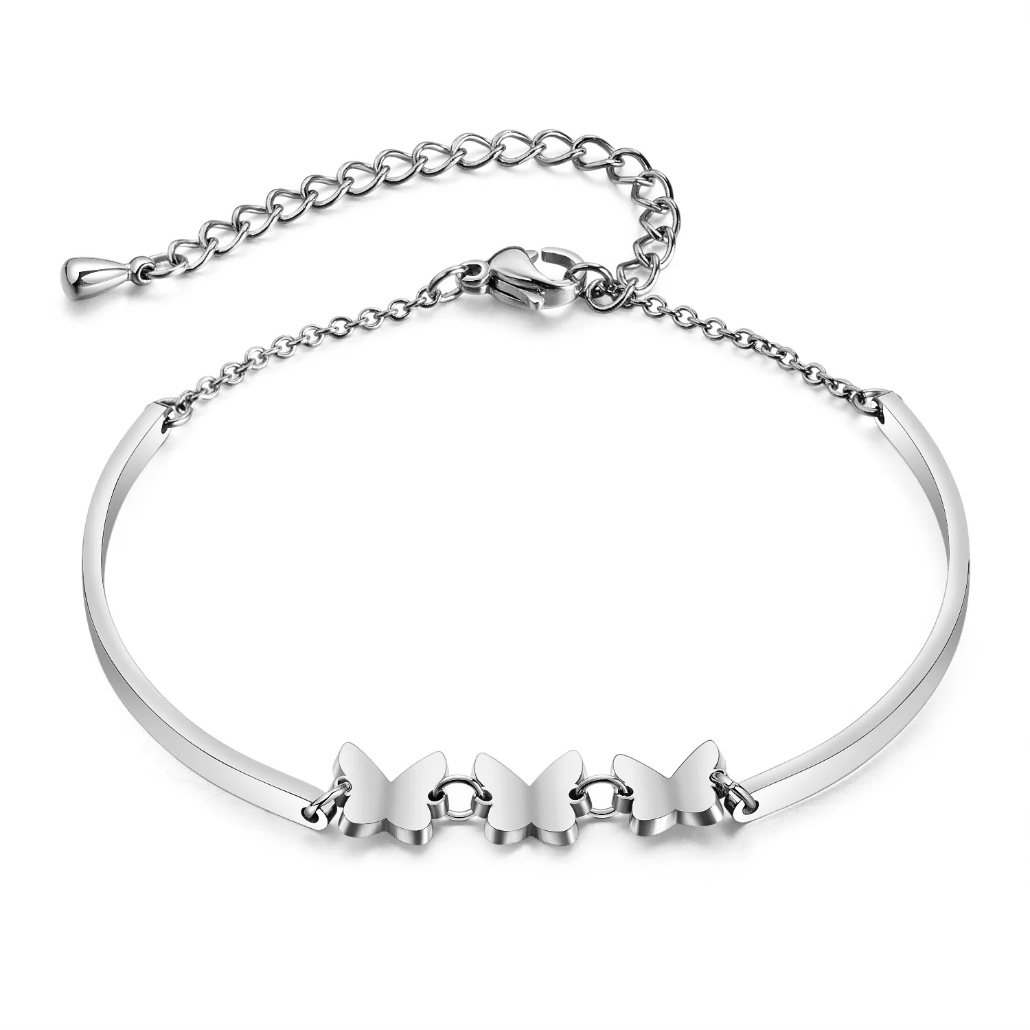 Bling Stainless Steel Femme Woman Bracelets Friendship Bracelet Butterfly Charm Bracelets
Bling Stainless Steel Femme Woman Bracelets Friendship Bracelet Butterfly Charm Bracelets