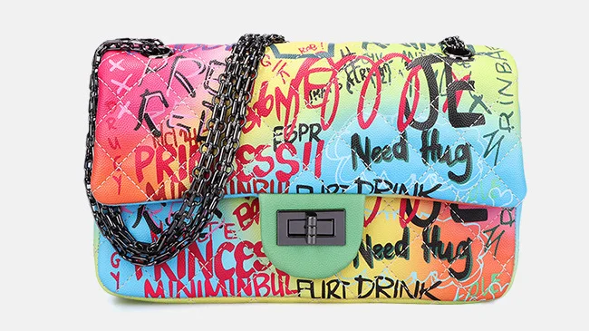 designer rainbow bag